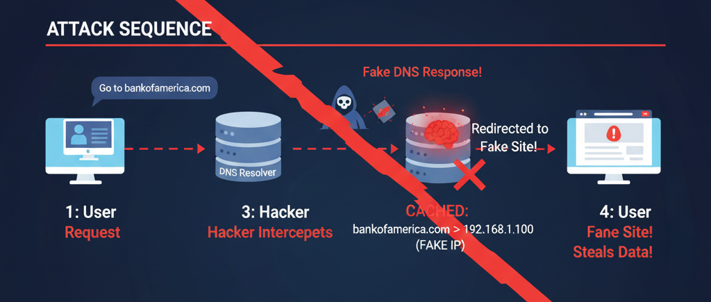 dns hacking attack sequence - TechaDigi