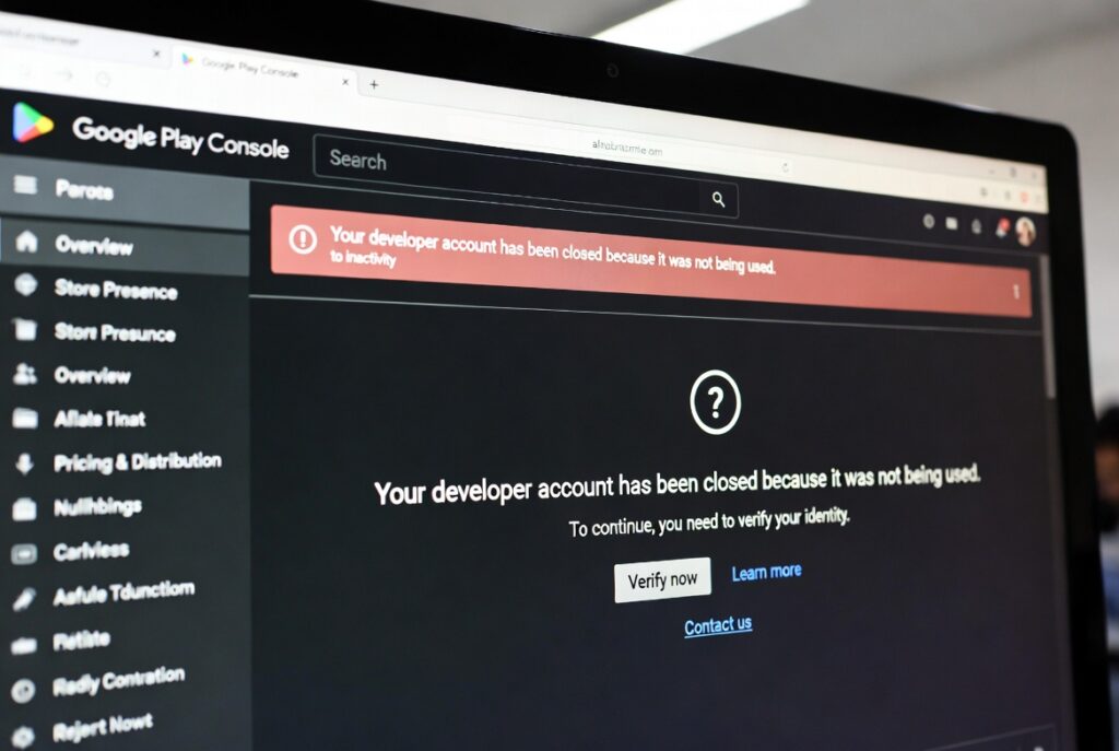 Google Play Developer Account dashboard overview for app management in 2025